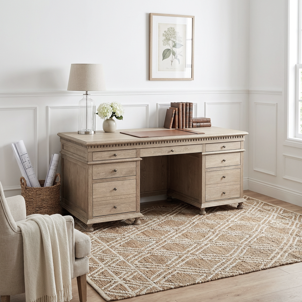 St. James Desk Weathered Oak