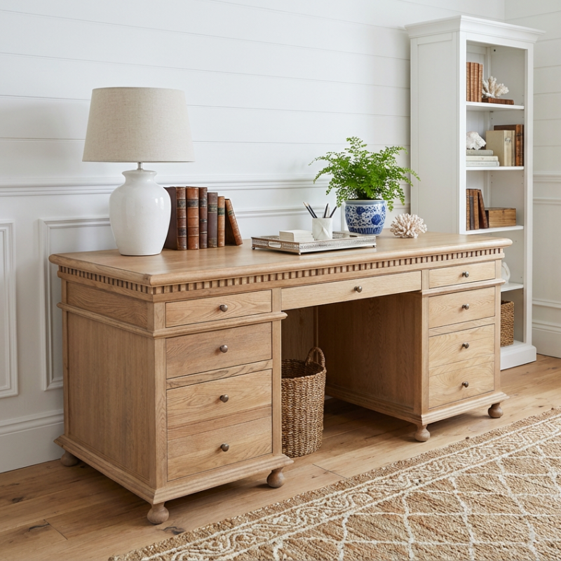 St. James Desk Natural Oak