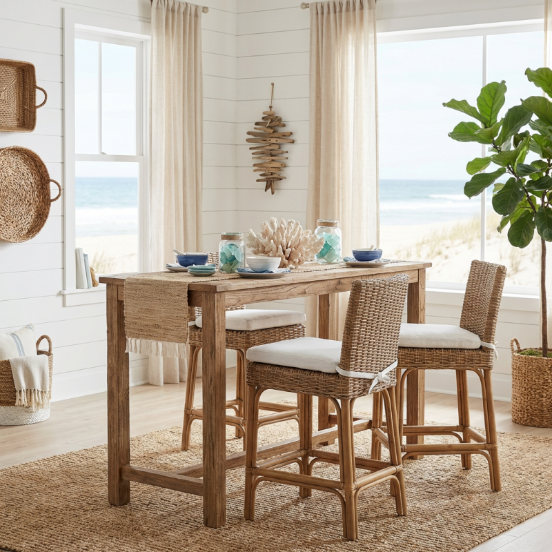 Kalise Recycled Timber Bar Table