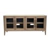 French Contemporary TV Unit Weathered Oak