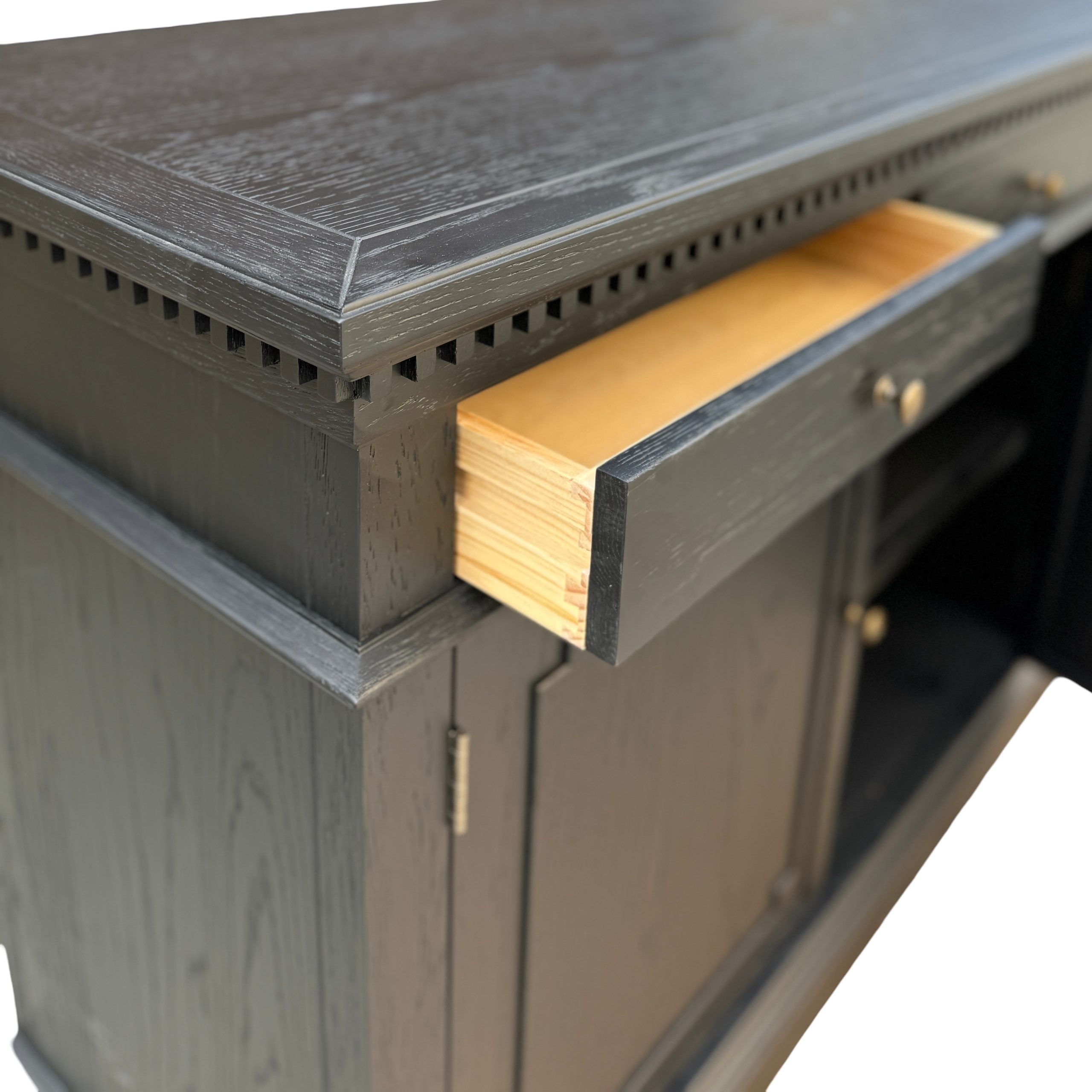 St. James Sideboard Black Oak 220cm - Image 4