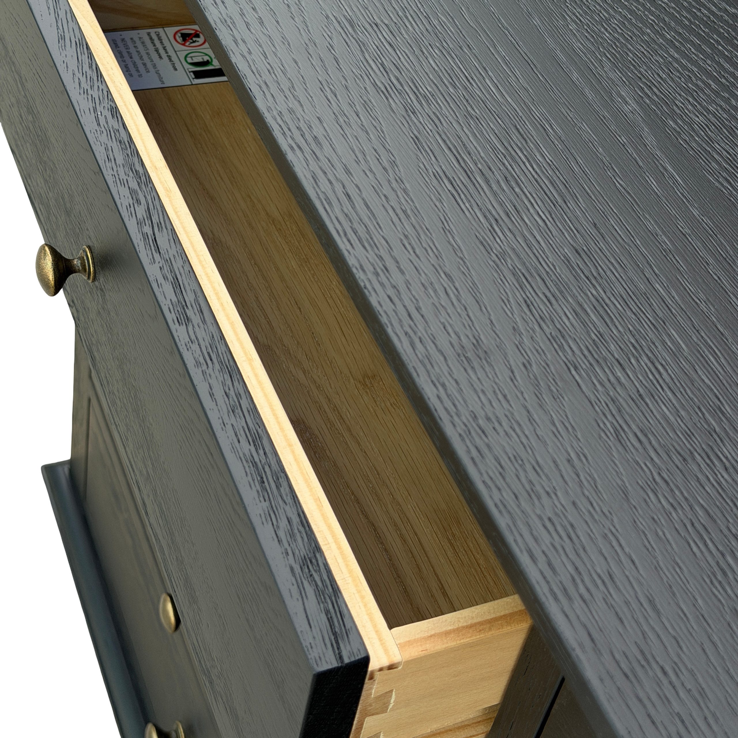 Emmerson 8 Drawers Dresser Black Oak - Image 5