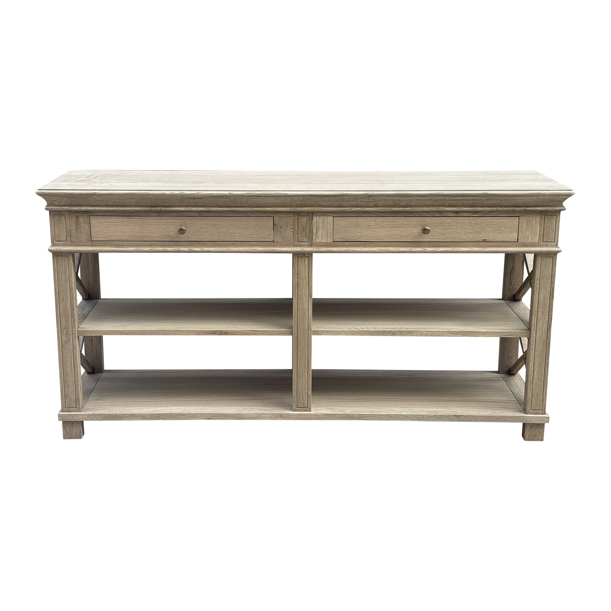 Heston Weathered Oak Console Table 160cm